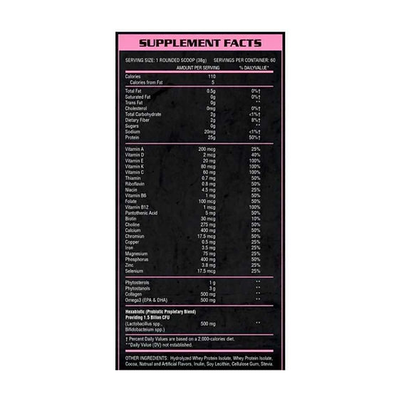 OXY 7 HERS ISOLATE Whey Protein – 5 lbs / 60 servicios, Light Chocolate