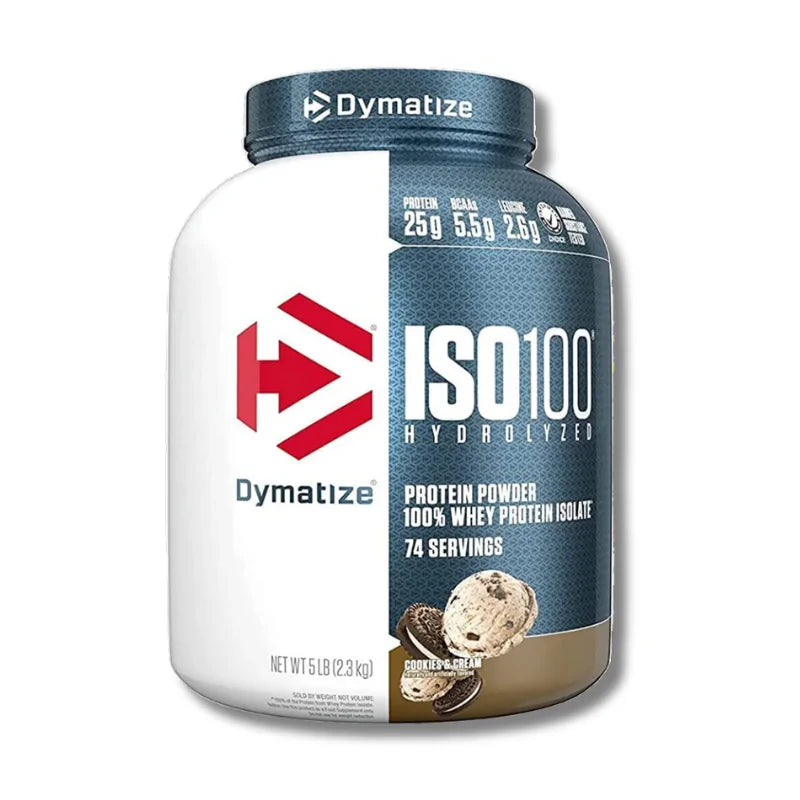 ISO 100 Hydrolyzed – 5 lbs / 74 servicios, Cookies & Cream