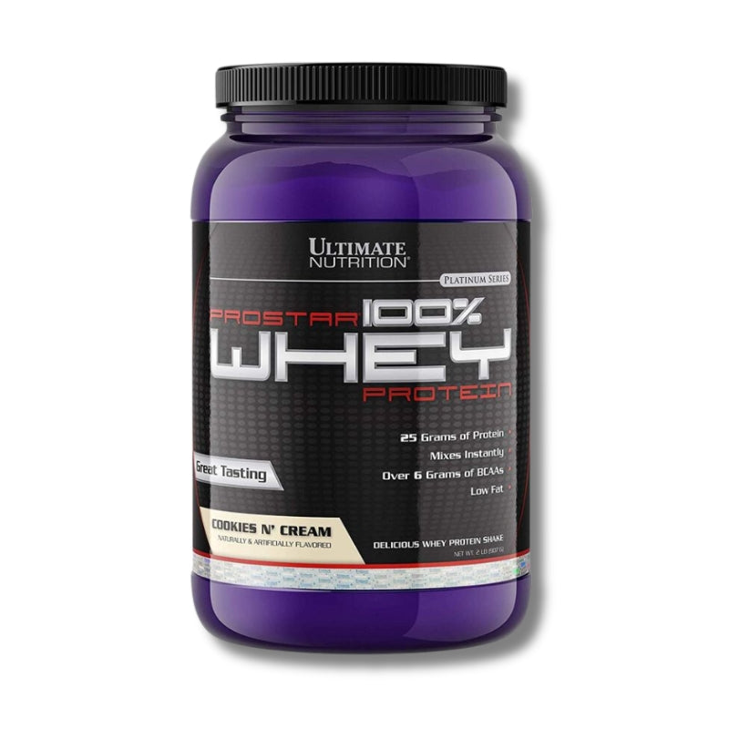 PROSTAR 100% Whey Protein – 2 lbs / 30 servicios, cookies N’ cream