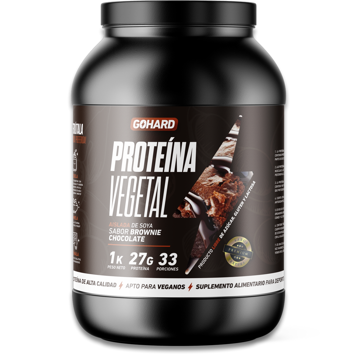 PROTEINA VEGETAL 1 Kg - Brownie Chocolate