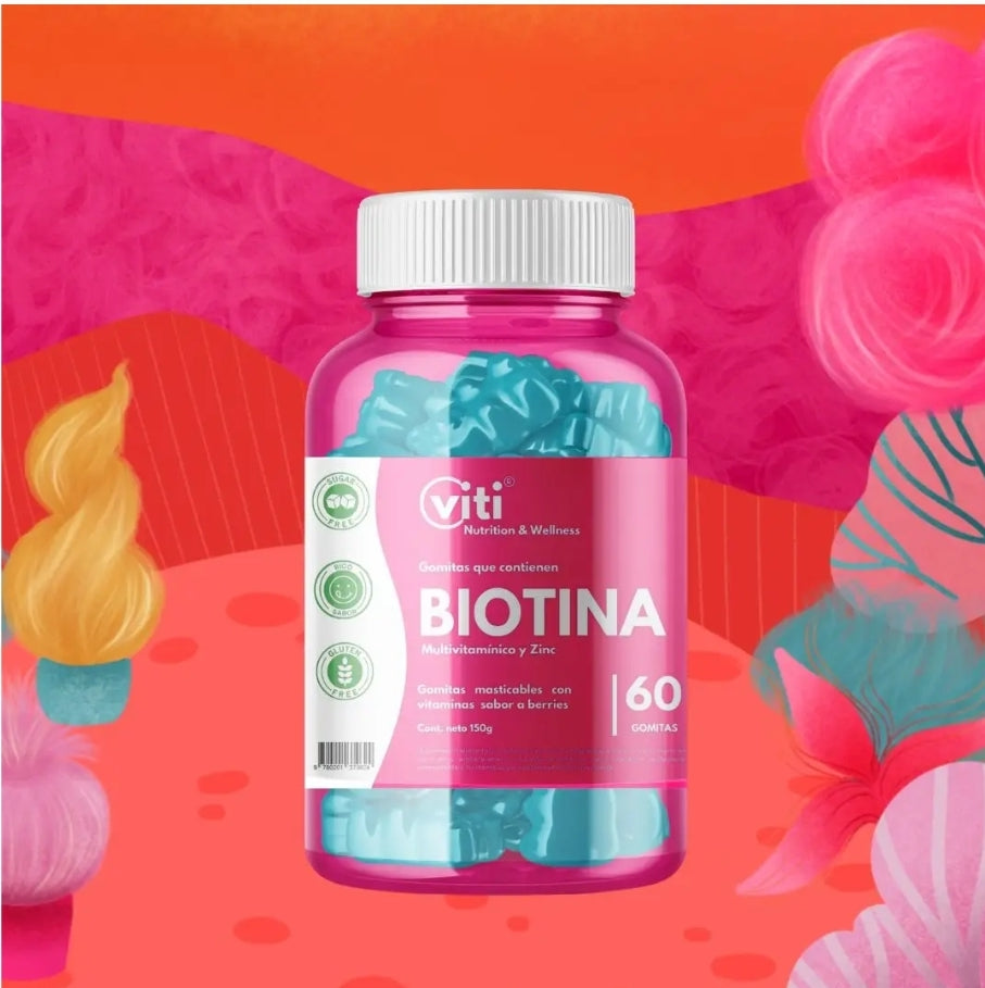 GOMITAS CON BIOTINA