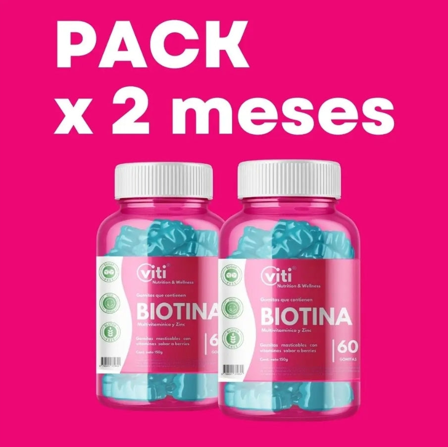 GOMITAS CON BIOTINA (PACK 2 MESES)
