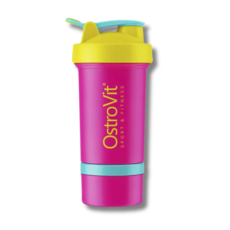 Shaker OSTROVIT MIAMI VIBES c/compartimiento Pink – 500 ml