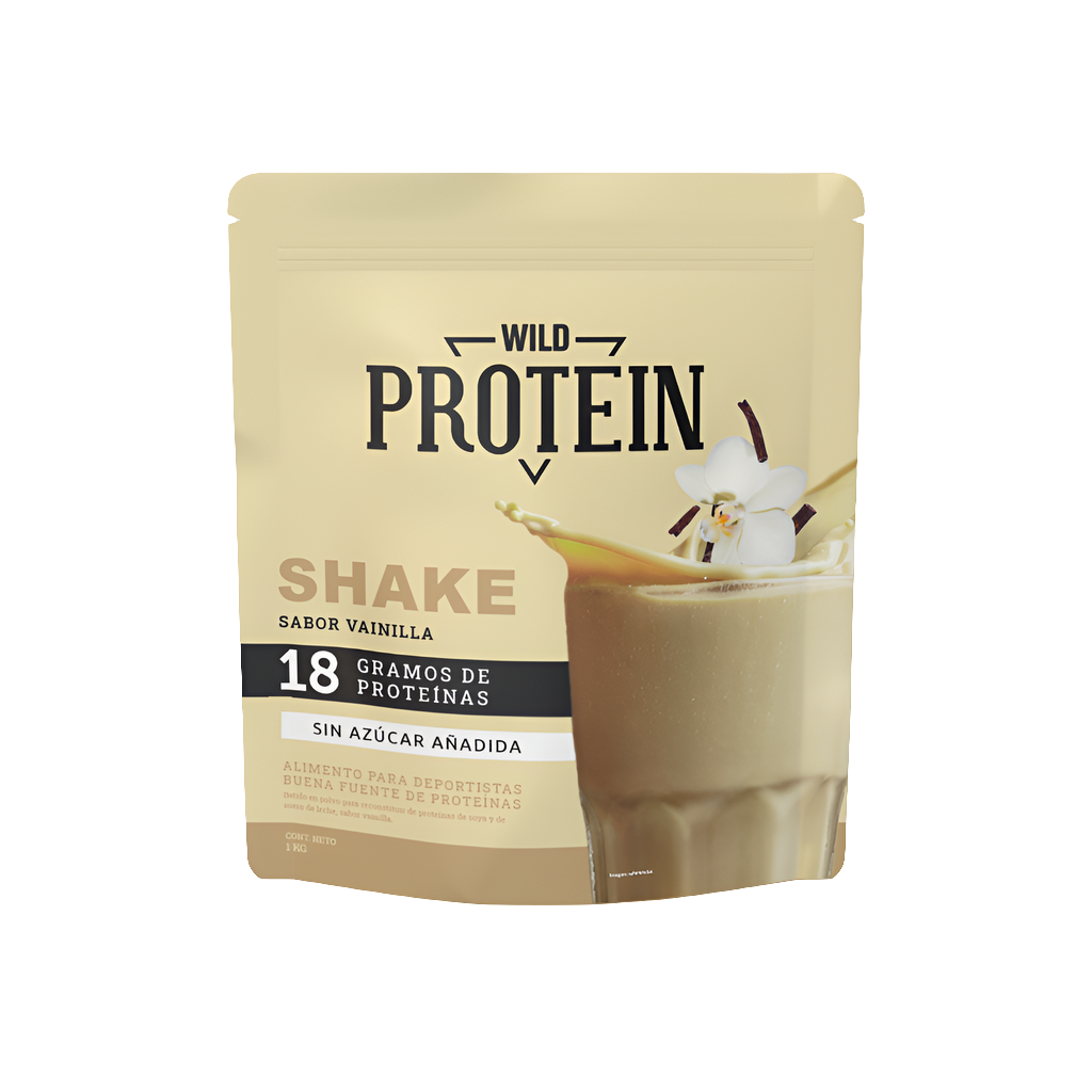 Shake en polvo sabor Vainilla 1 kg – Wild Protein