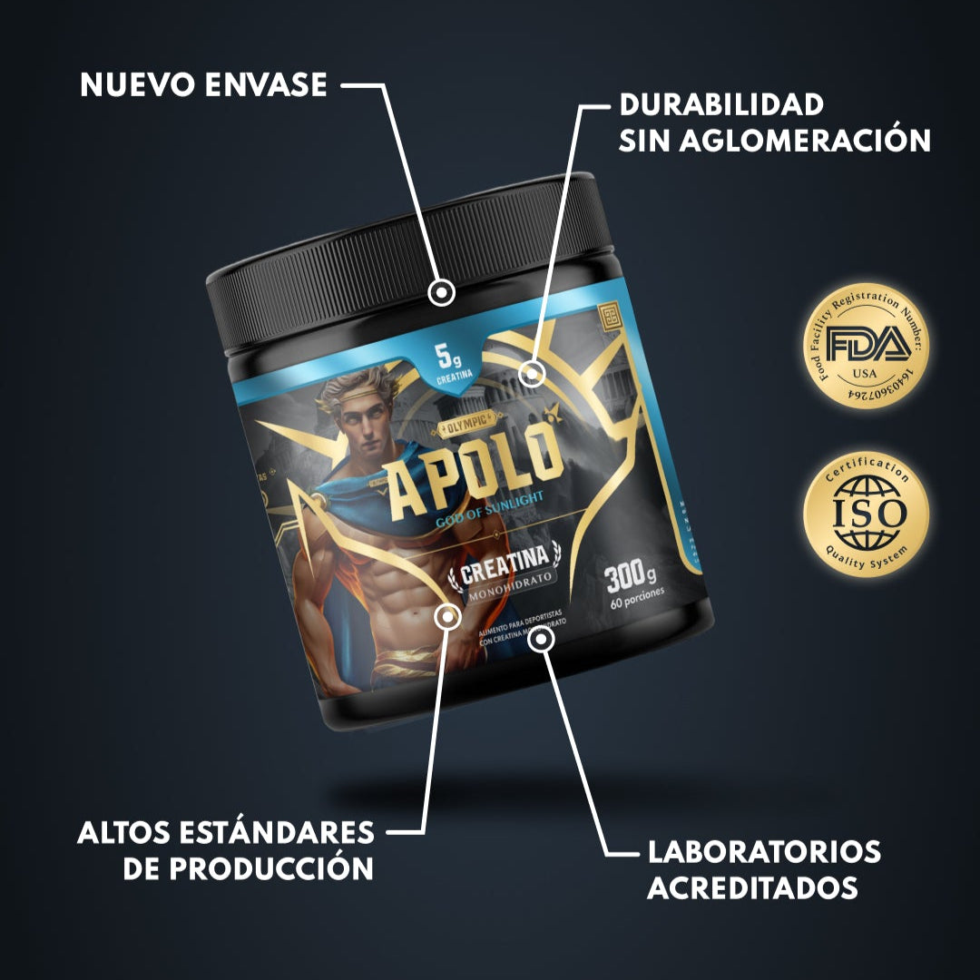 CREATINA APOLO Monohidratada 300 Gr
