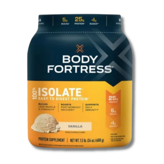 BODY FORTRESS 100% ISOLATE – 1.5 lbs, Vainilla