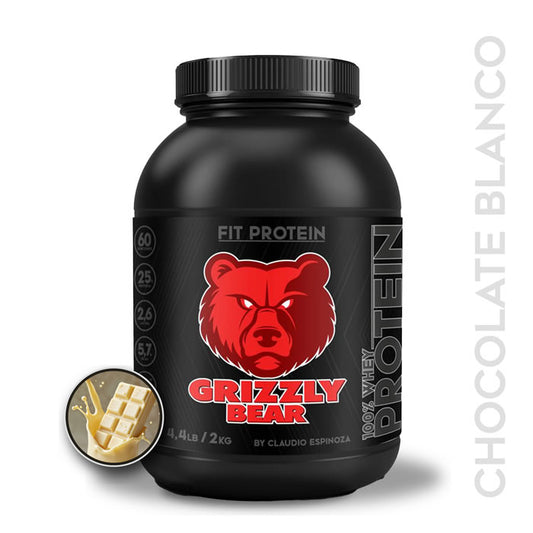 FIT PROTEIN 100% WHEY GRIZZLYBEAR 2 Kg CHOCOLATE BLANCO