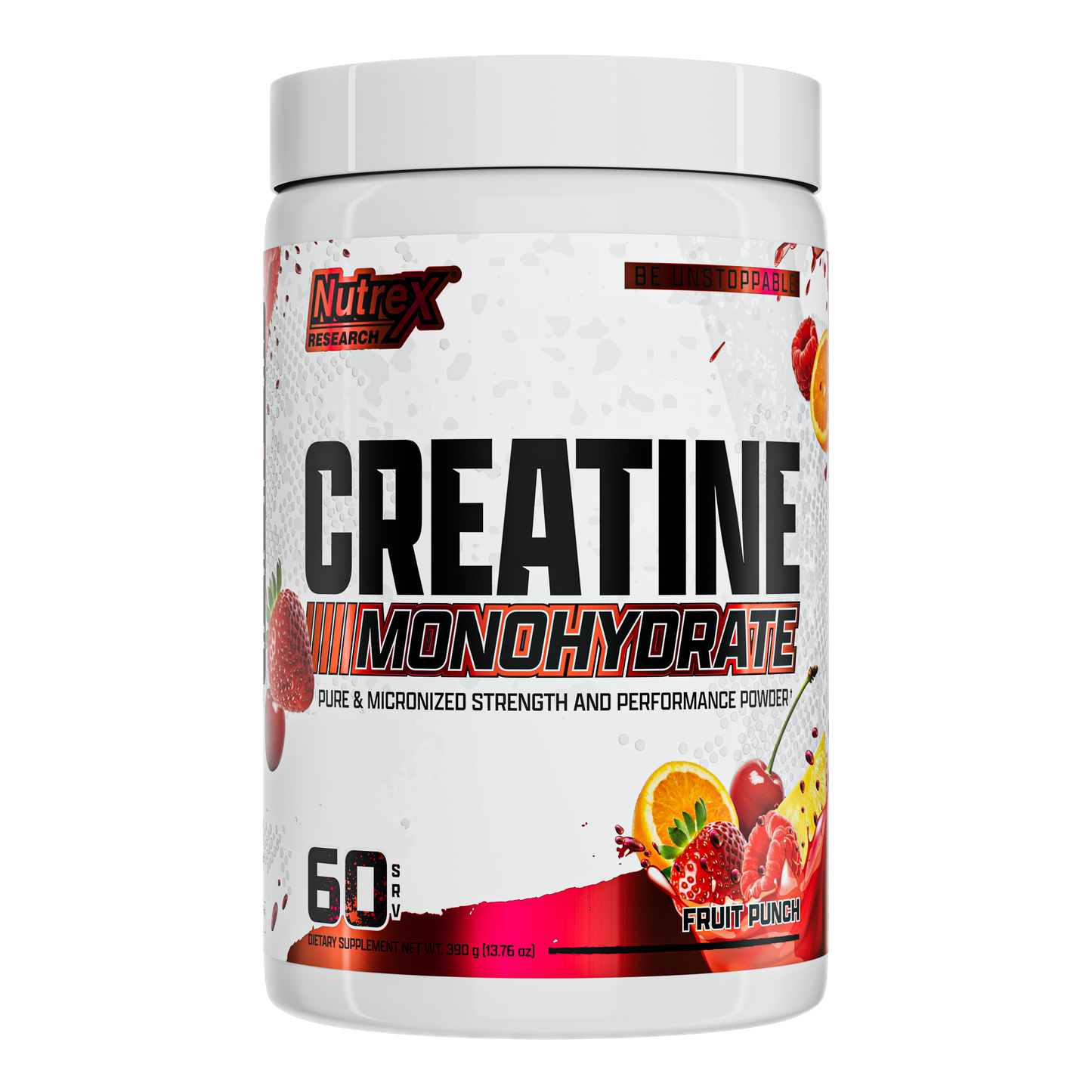Monohidrato de Creatina, Fruit Punch, 390 g (13,76 oz)