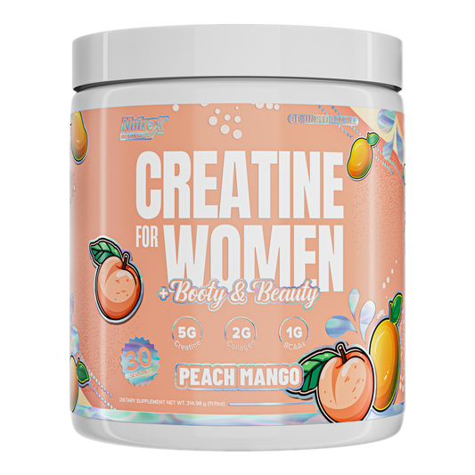 Creatine For Women + Booty & Beauty - 30 Servicios - Peach Mango - Nutrex