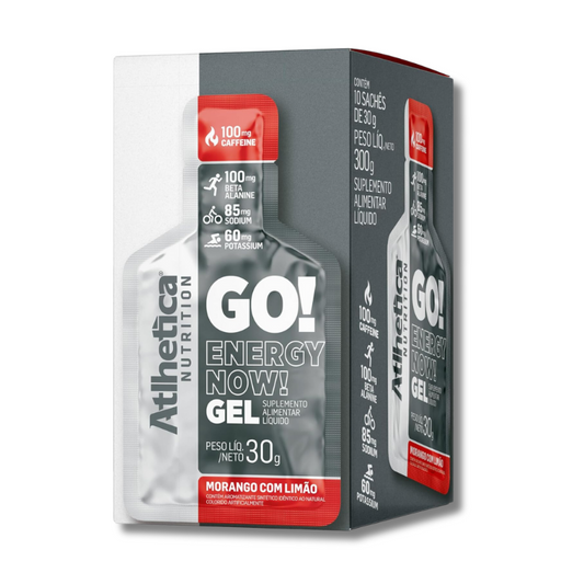 GEL GO! Energy Now! – 10 sachets / 30 grs, frutilla con limón
