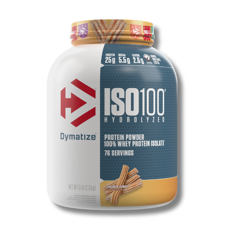 ISO 100 Hydrolyzed – 5 lbs / 76 servicios, Cinnamon Churro