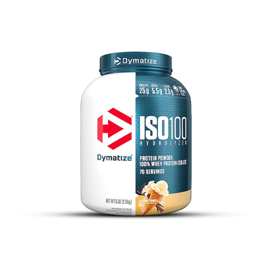 ISO 100 Hydrolyzed – 5 lbs / 76 servicios, Gourmet Vainilla