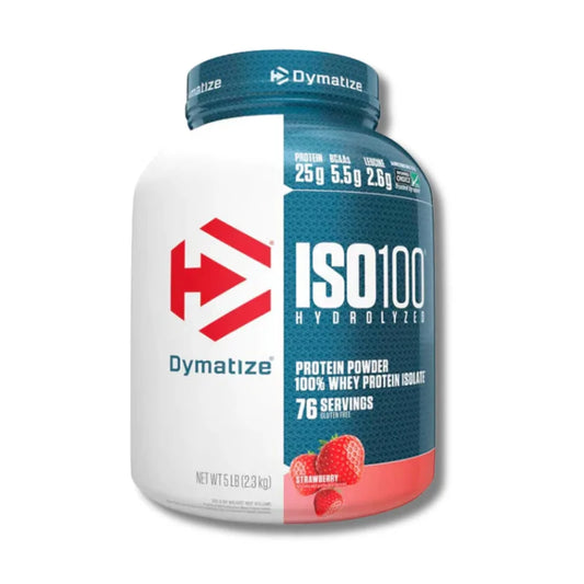 ISO 100 Hydrolyzed – 5 lbs / 71 servicios, Strawberry