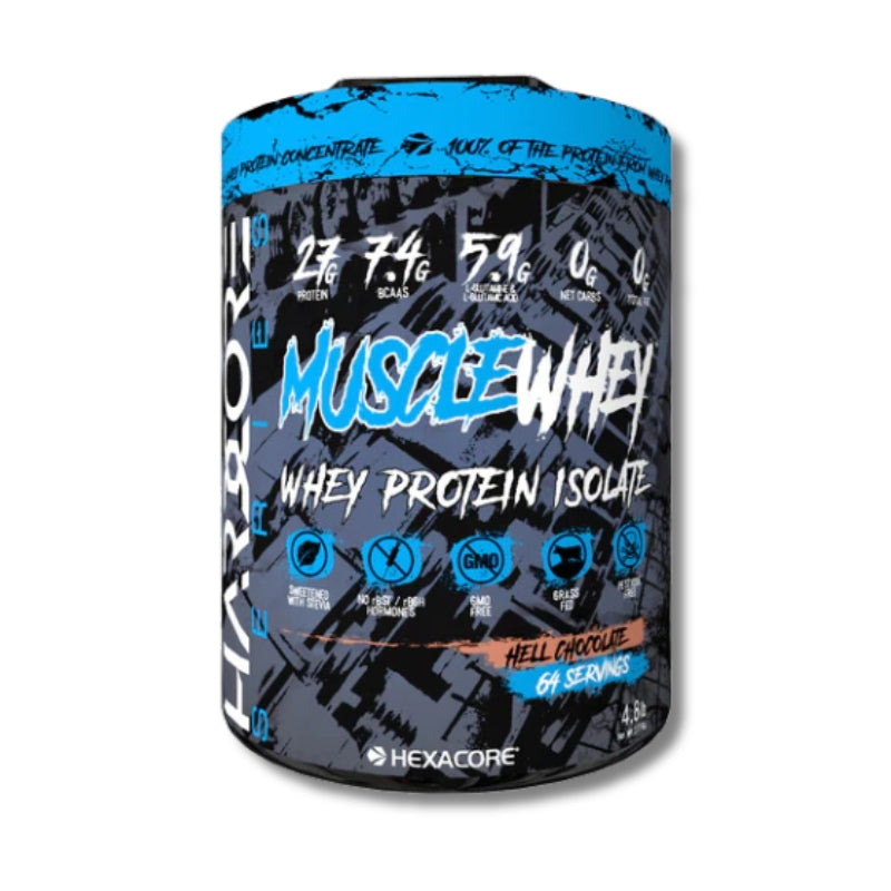 Muscle Whey Isolate – 4.8 lbs / 64 servicios, Hell Chocolate