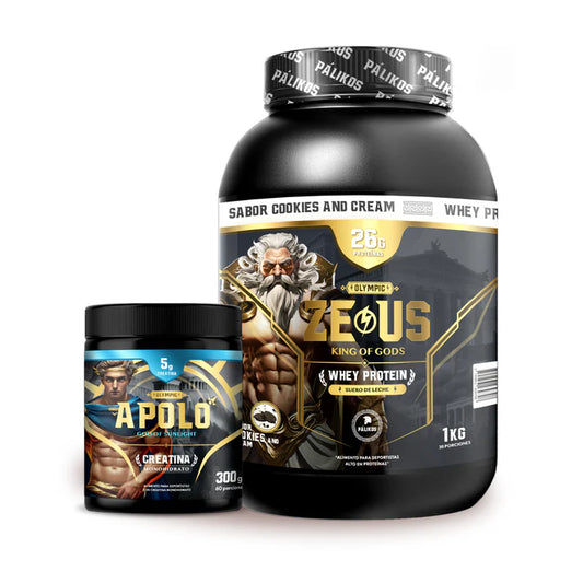 PROTEINA WHEY ZEUS 1KG Chocolate + CREATINA APOLO 300GR