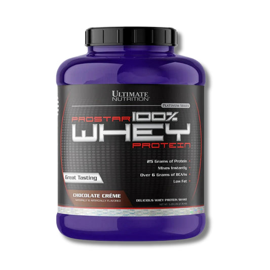 PROSTAR 100% Whey Protein – 5.28 lbs / 80 servicios, Chocolate Créme