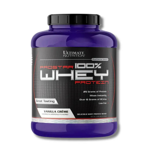 PROSTAR 100% Whey Protein – 5.28 lbs / 80 servicios, vainilla créme