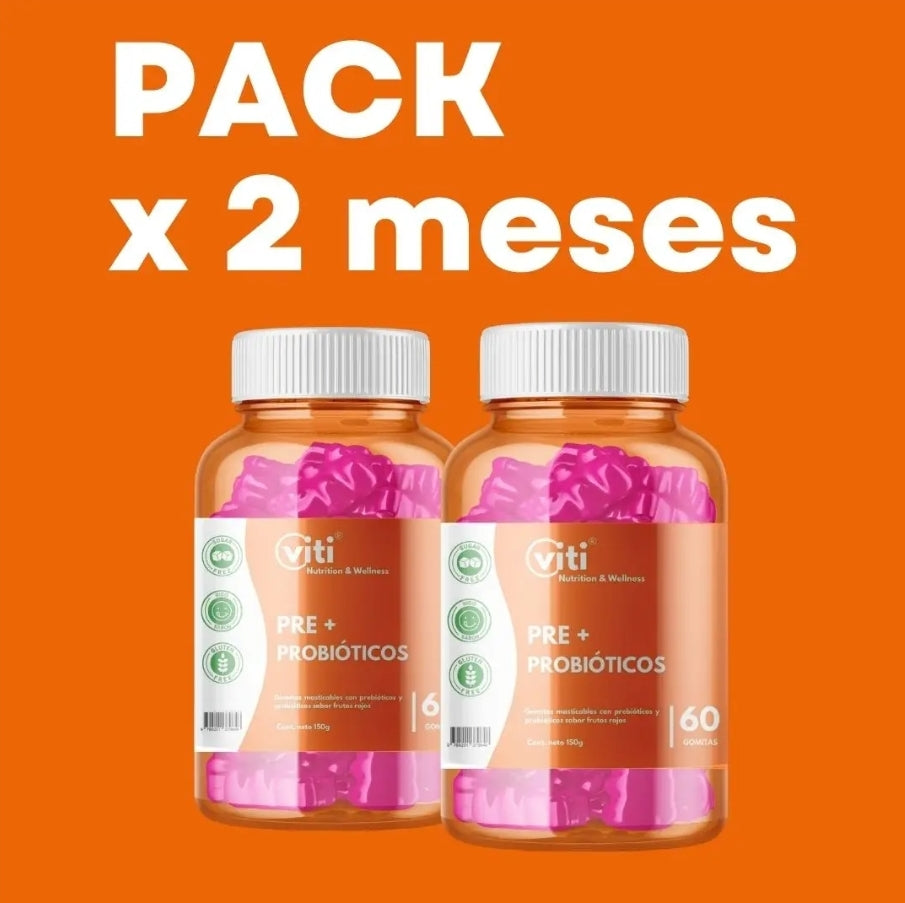 GOMITAS CON PRE + PROBIÓTICOS (PACK 2 MESES)