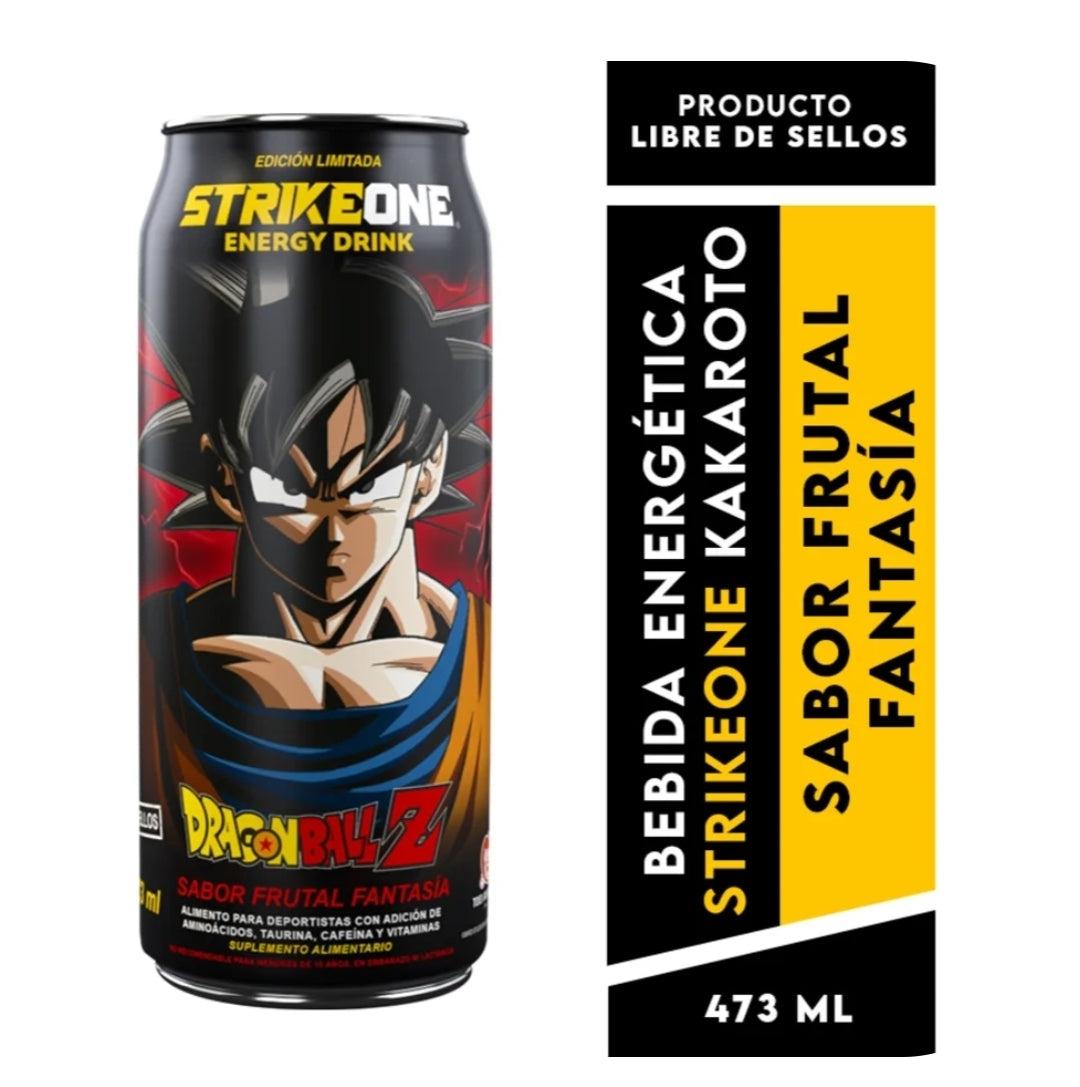 Bebida Energética StrikeOne 6 Unid (473ml). Surtidas.