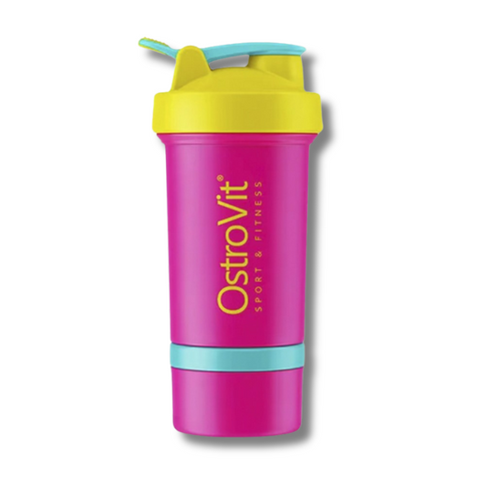 Shaker OSTROVIT MIAMI VIBES c/compartimiento Pink – 500 ml