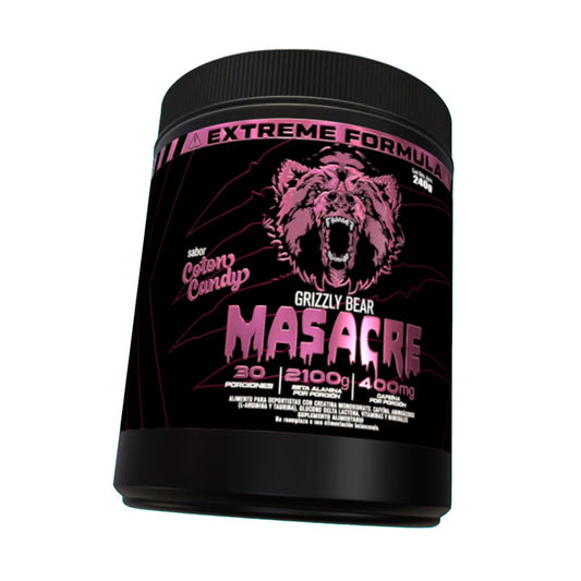 PRE WORKOUT MASACRE COTON CANDY Grizzly Bear